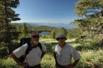 Tracy and Joe on the Tahoe Rim Trail