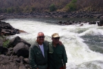Tracy and Joe along the Zambezi
