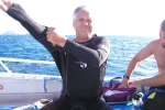 Getting ready for a dive in Fiji