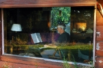 Tracy playing the Piano at Big Sur 2006